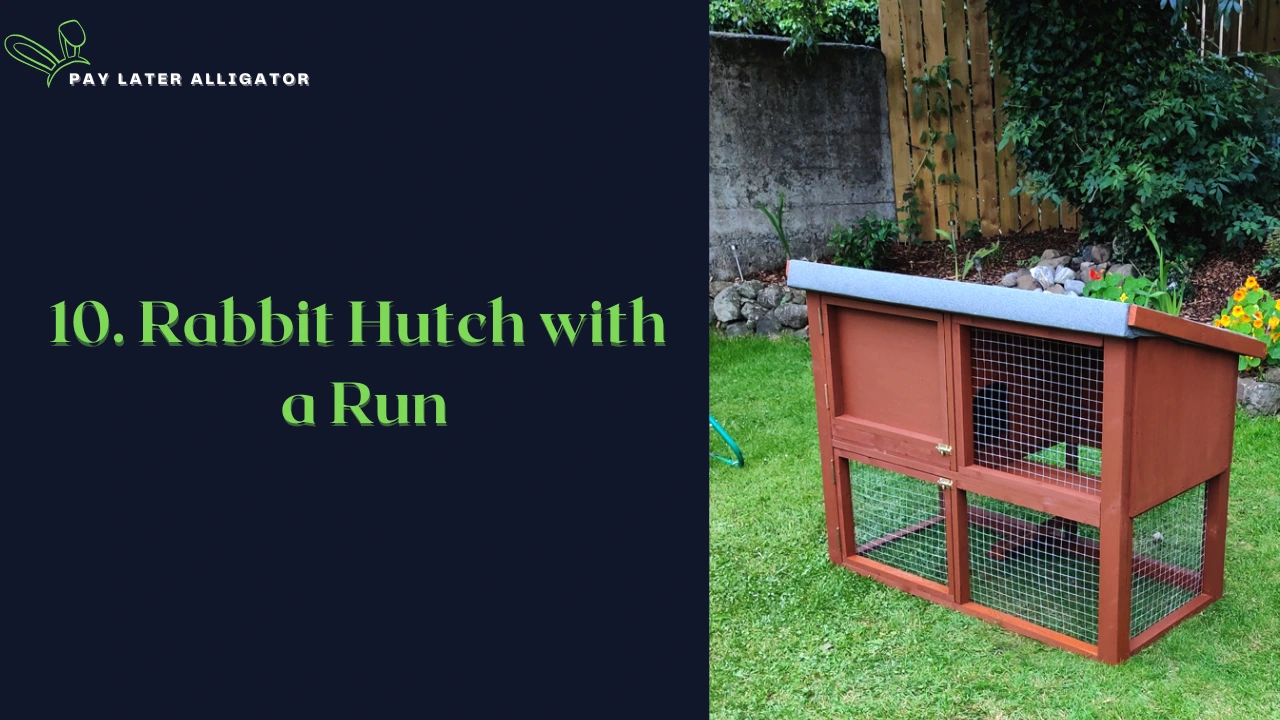Easy DIY Rabbit Hutch with a Run