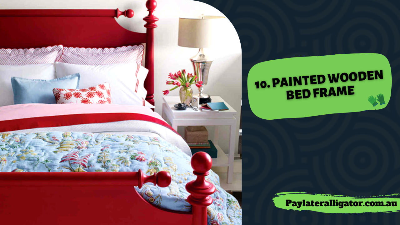 Painted Wooden Bed Frame