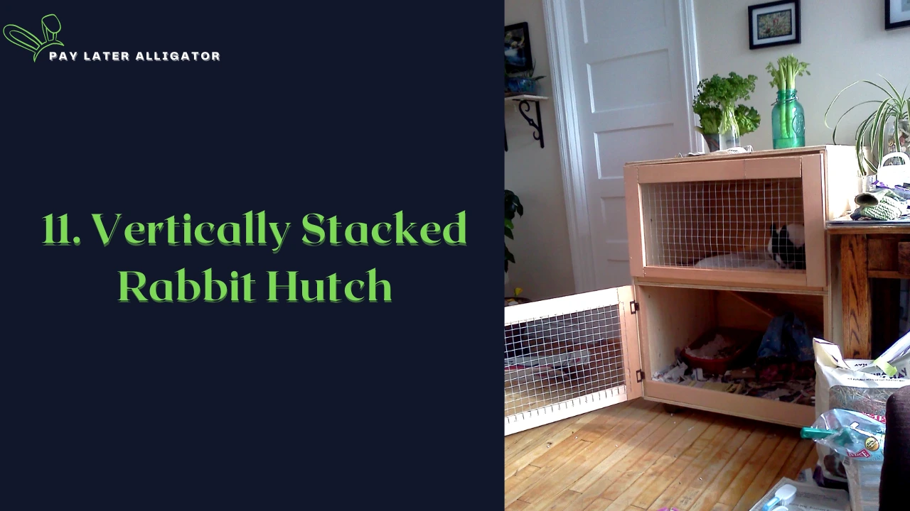 Vertically Stacked Rabbit Hutch