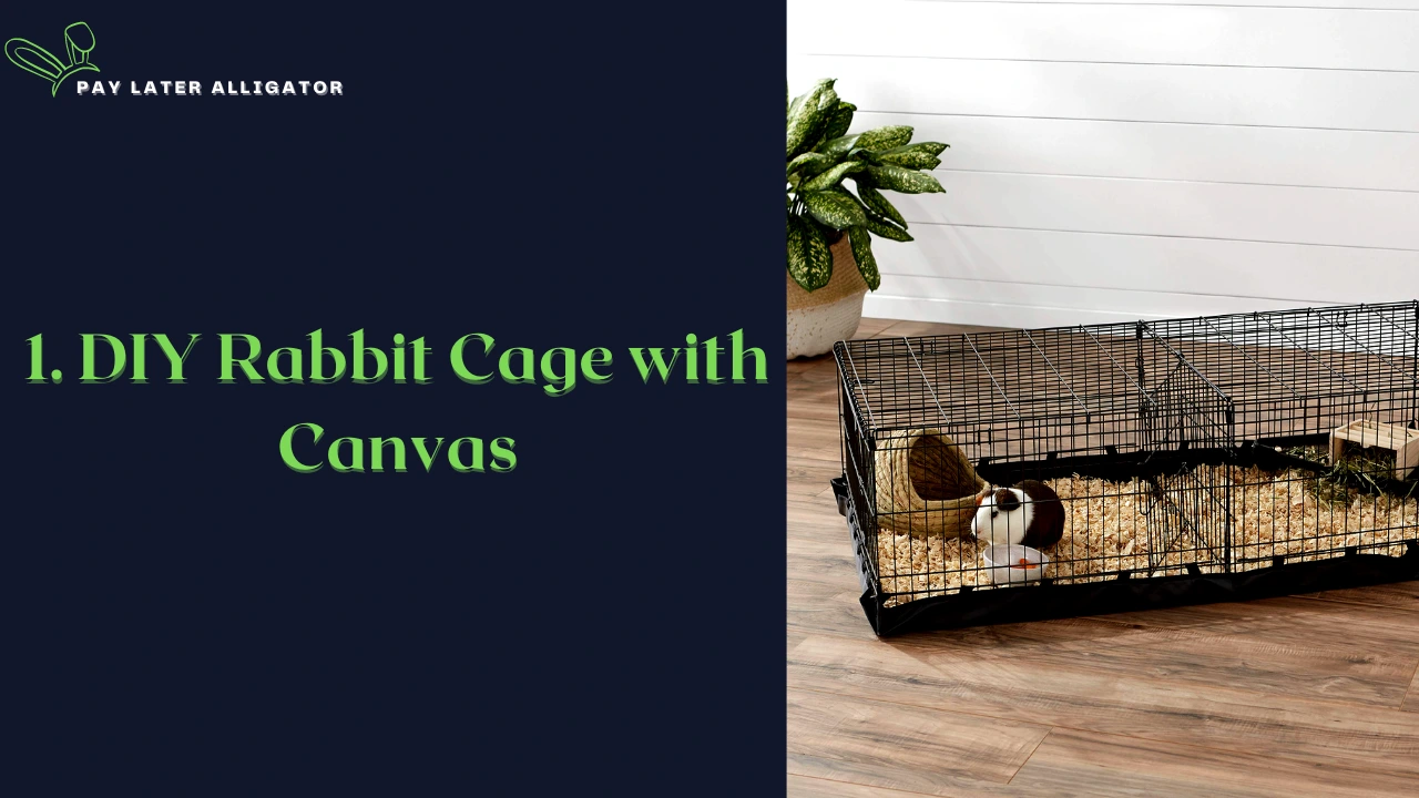 Rabbit Cage with Canvas