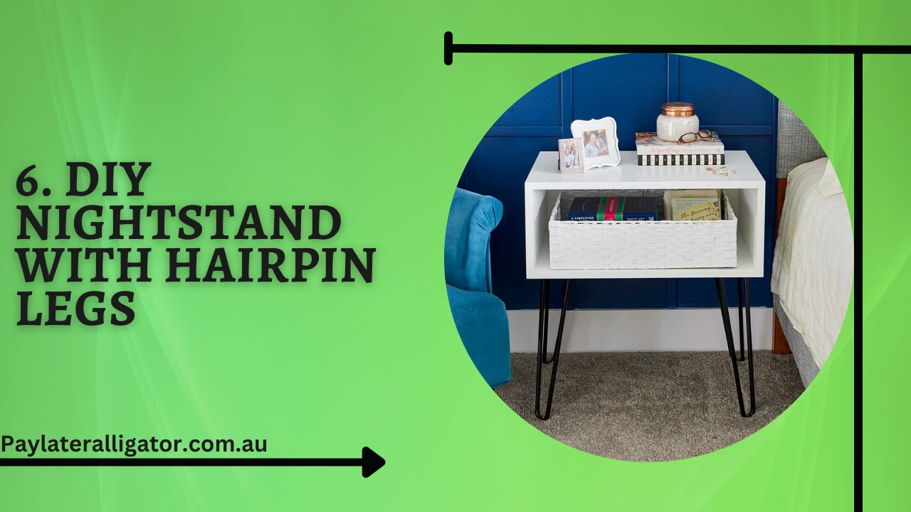 DIY Nightstand with Hairpin Legs