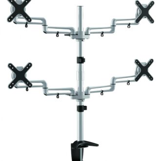 Quadruple Desk Mount Monitor Bracket/Arm: 13″ to 23″