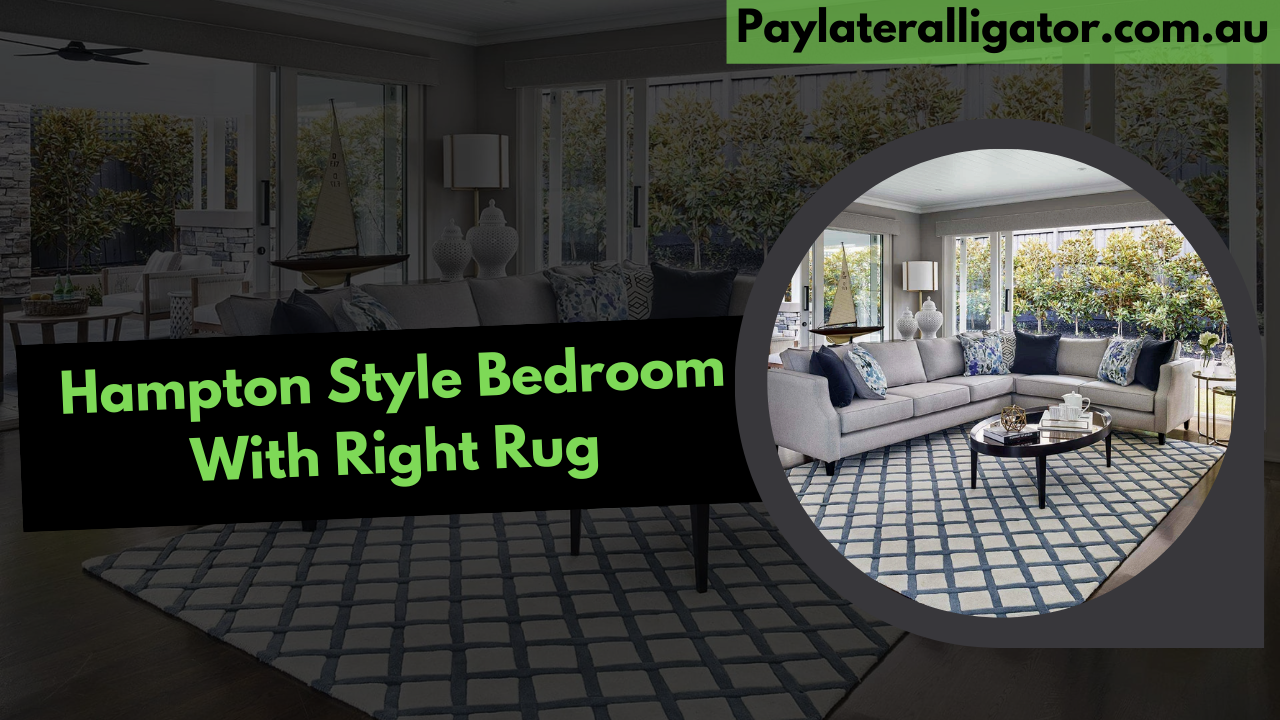 Hampton Style Bedroom With Right Rug