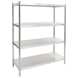 4-Tier Kitchen Shelf Stainless Steel