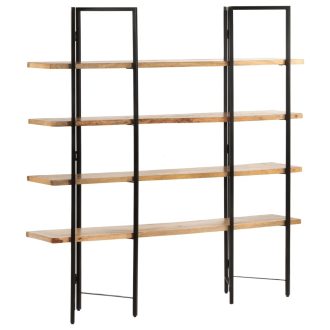 4-Tier Bookcase Solid Mango Wood