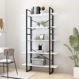 5-Tier Book Cabinet Engineered Wood