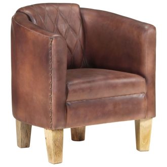 Tub Chair Real Leather