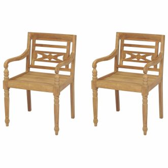 Batavia Chairs Solid Teak Wood