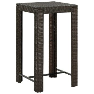 Garden Bar Table Poly Rattan