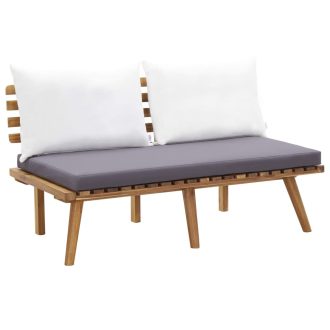 Garden Chair with Cushions Solid Acacia Wood