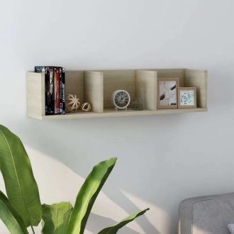 CD Wall Shelf 75x18x18 cm Engineered Wood