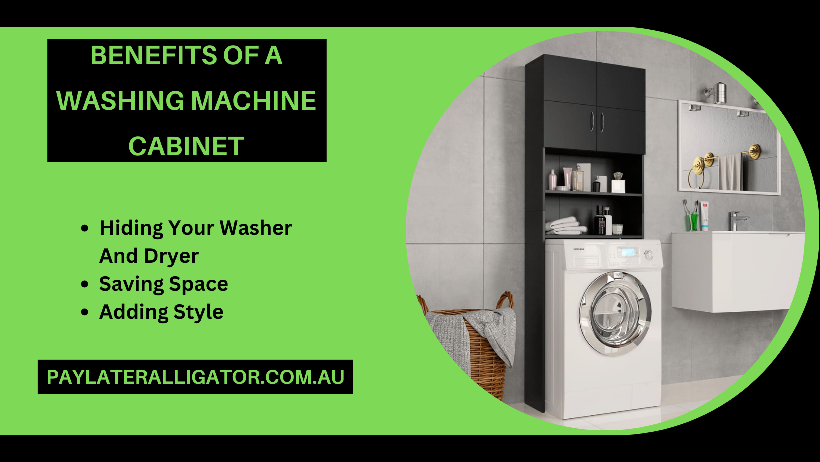 Benefits of a Washing Machine Cabinet