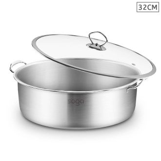 Stainless Steel Casserole With Lid Induction Cookware