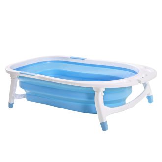 Baby Bath Tub Infant Toddlers Foldable Bathtub Folding Safety Bathing Shower