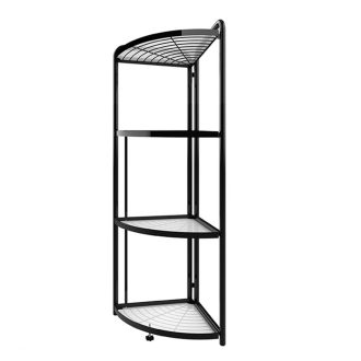 Steel Triangular Corner Stand Multi-Functional Shelves Portable Storage Organizer