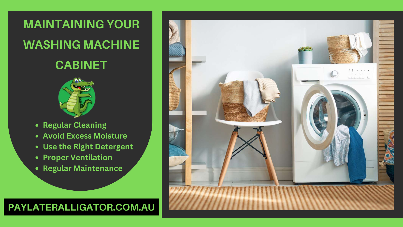 Maintaining Your Washing Machine Cabinet