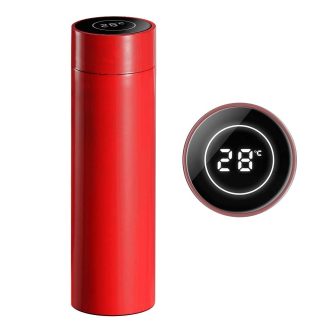 500ML Stainless Steel Smart LCD Thermometer Display Bottle Vacuum Flask Thermos