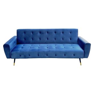 Pinole Ava Tufted Velvet Sofa Bed by Sarantino