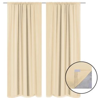 2 pcs Energy-saving Blackout Curtains Double Layer 140 x 245 cm