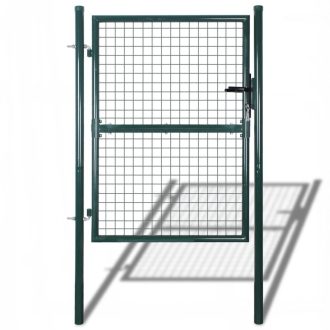 Fence Gate Steel Green