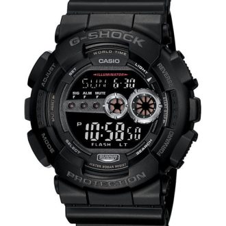 Casio G-Shock Digital Mens Black Watch GD100-1B GD-100-1BDR