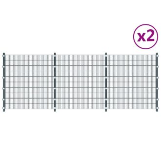 Fence Panels Iron 6×2 m 12m