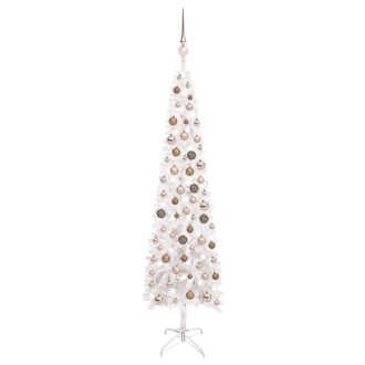 Slim Christmas Tree with LEDs&Ball Set