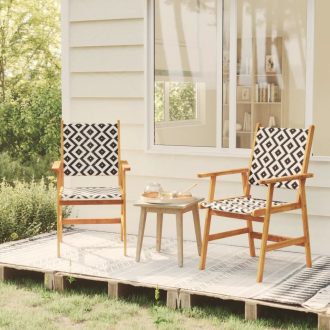 Garden Chairs Solid Acacia Wood