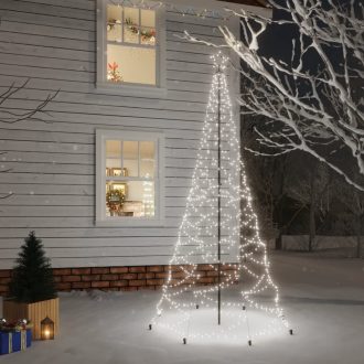 Christmas Tree with Metal Post LEDs