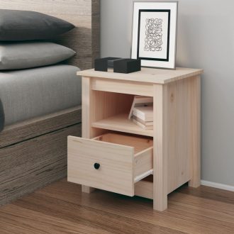 Bognor Bedside Cabinet 40x35x49 cm Solid Wood Pine