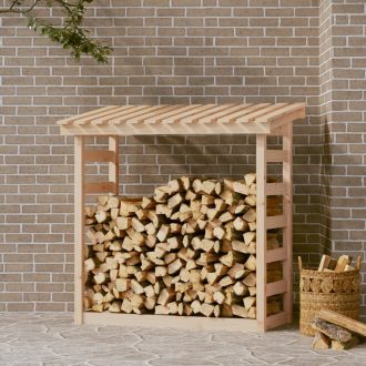 Firewood Rack Solid Wood Pine