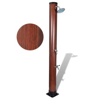 1.96 m Pool Solar Shower with Faux Wood Finish