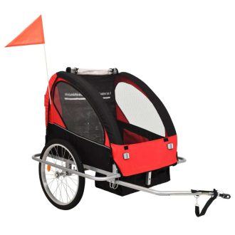 2-in-1 Kids’ Bicycle Trailer & Stroller