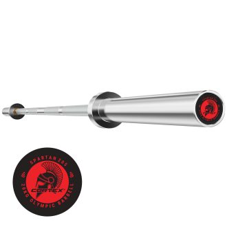 CORTEX SPARTAN205 7ft 20kg Olympic Barbell (Hard Chrome) with Lockjaw Collars