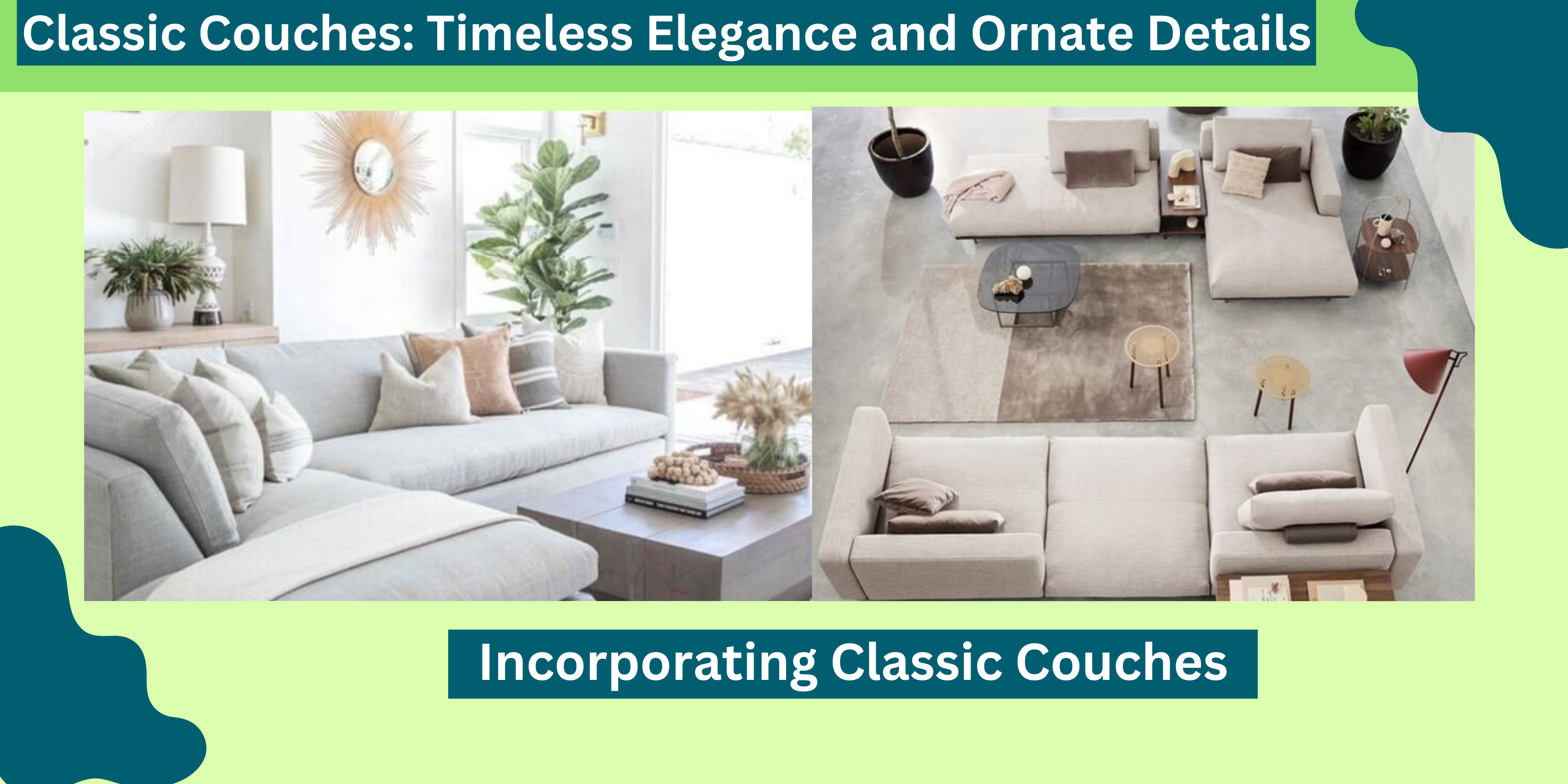 Classic Couches Timeless Elegance and Ornate Details