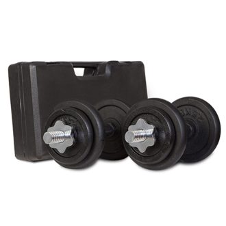 WP09 20KG Dumbbell Set in case