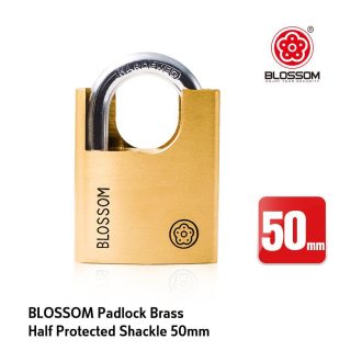 PADLOCK BRASS PROTECTED SHACKLE 50MM