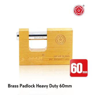 PADLOCK BLOCK BRASS 60MM