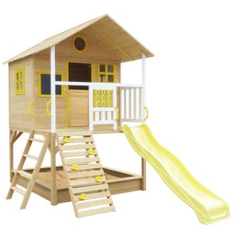 Warrigal Cubby House set- Yellow Slide