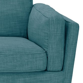 Wibsey Sofa Teal Fabric Lounge Set for Living Room Couch with Wooden Frame