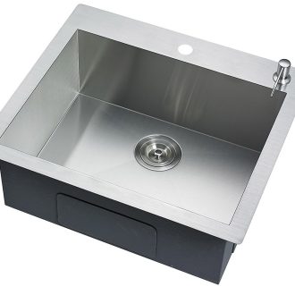 304 Stainless Steel Undermount Topmount Kitchen Laundry Sink – 530 x 500mm