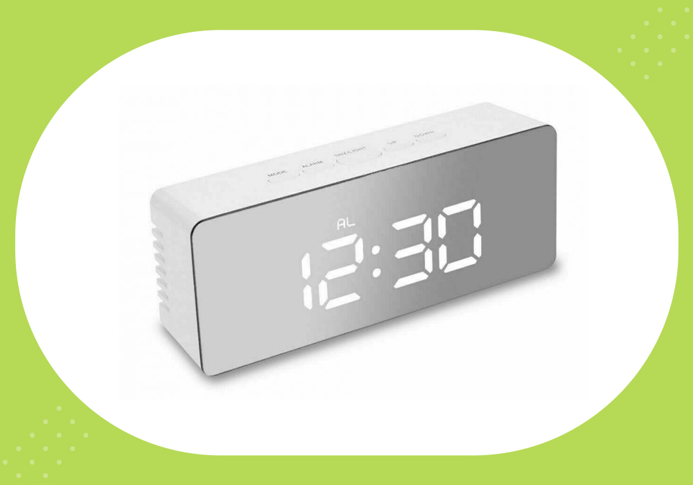 Modern Home Devices - Digital LED Mirror Alarm Clock