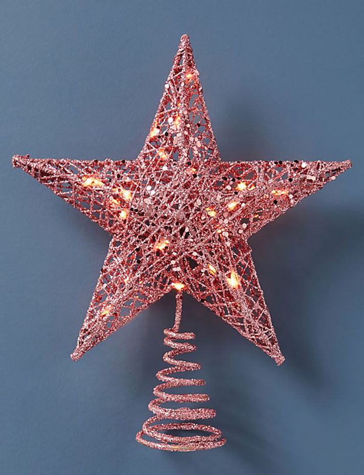 Pink Christmas Tree with Star Topper