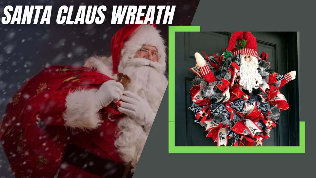 Santa-Inspired Holiday Wreath