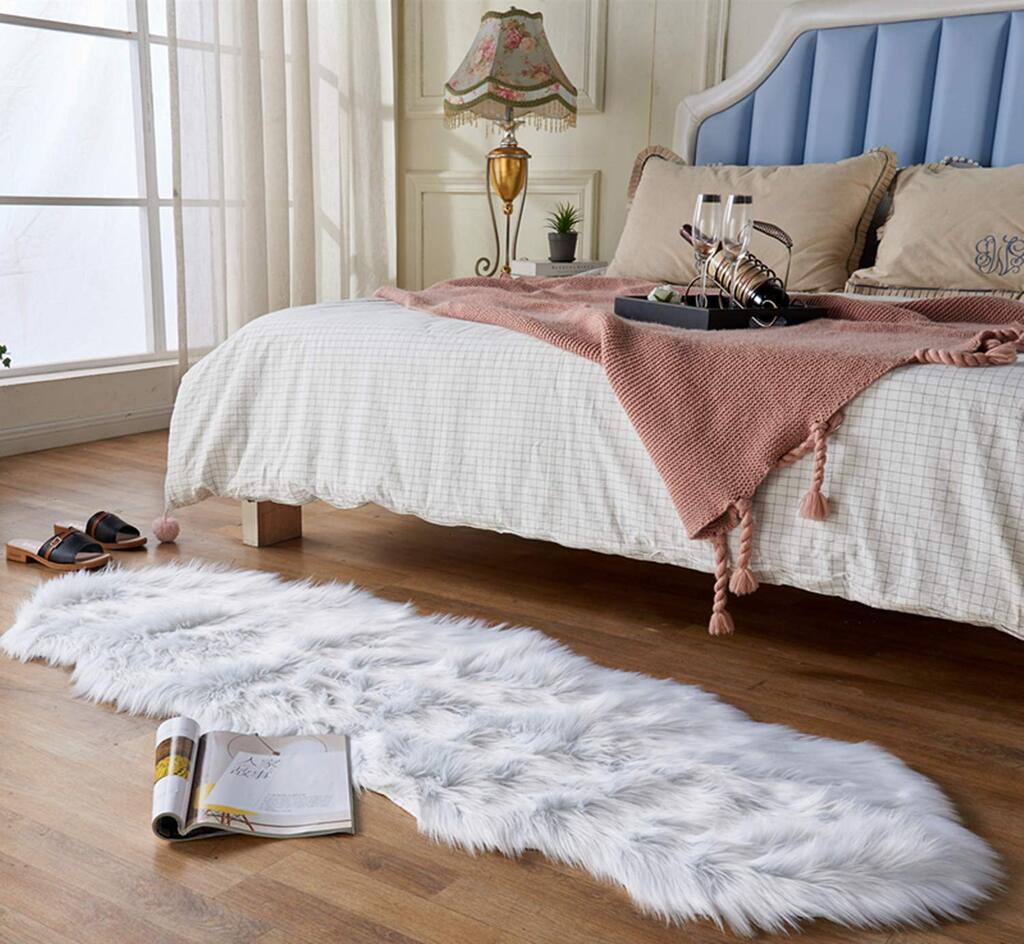 Bedroom Rug Ideas - Faux Fur Luxury