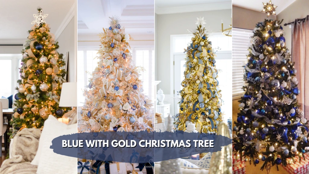 Blue and Gold Christmas Tree 