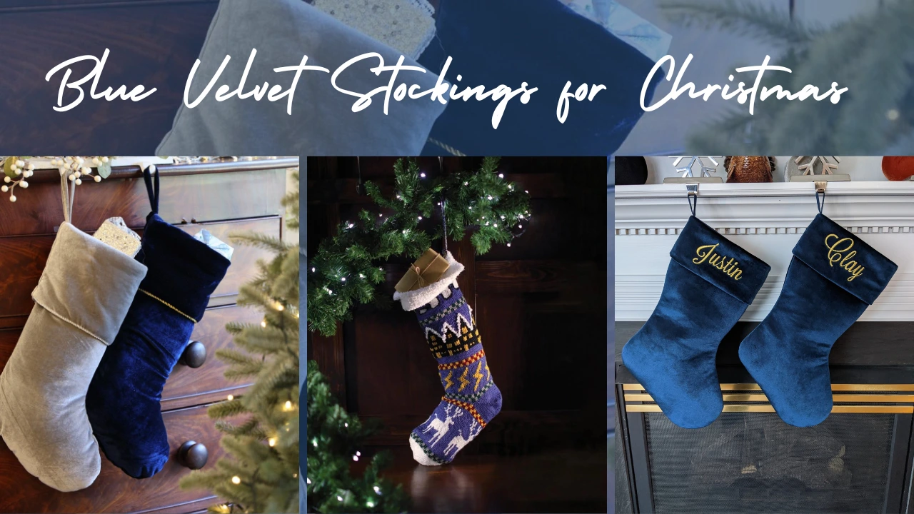 Blue Velvet Stockings for christmas3