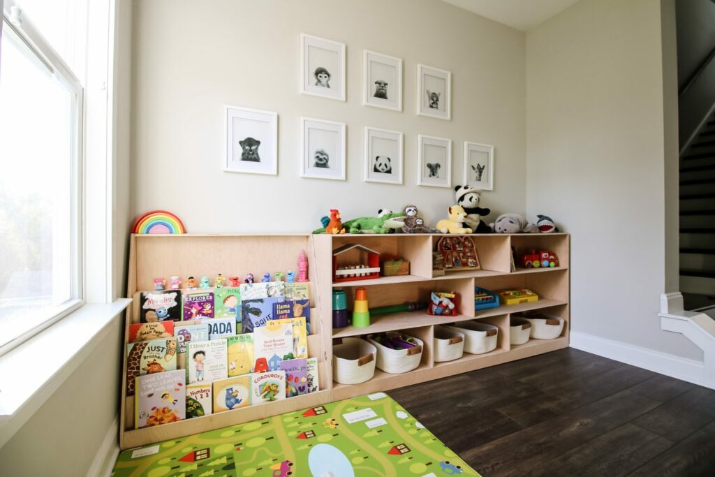 Classroom-Style Bookshelf with Cubbies