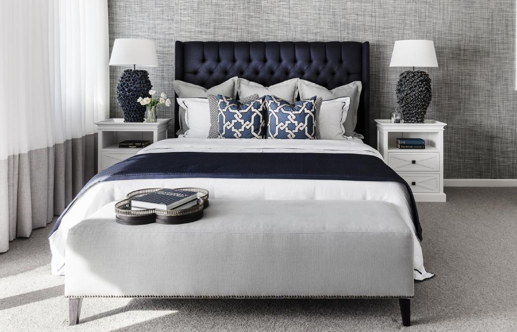 Hamptons Style Bedroom with Display Areas