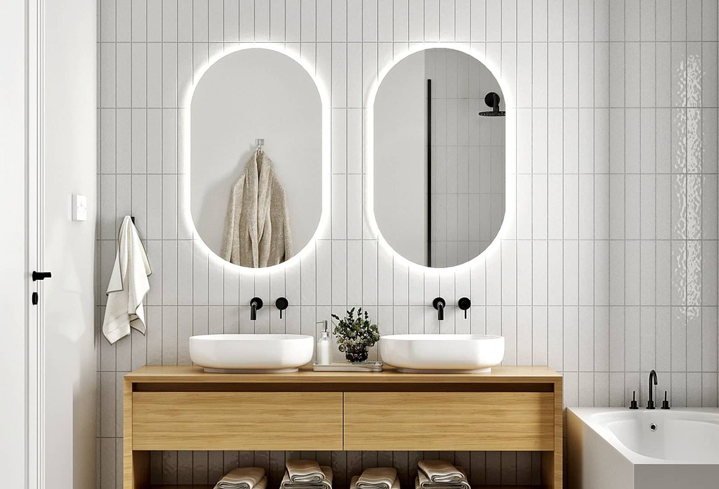 LED Lighted Vertical Fogless bathroom Mirror ideas